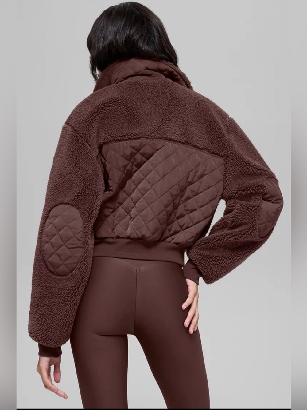 NWT Brand new Alo Yoga Sherpa Edge Bomber SIZE MEDIUM - Picture 3 of 11